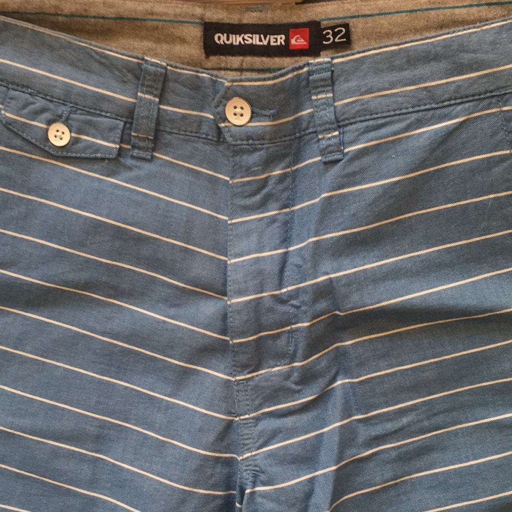 Quiksilver Men’s Blue Striped Shorts sz 32 - Picture 5 of 5